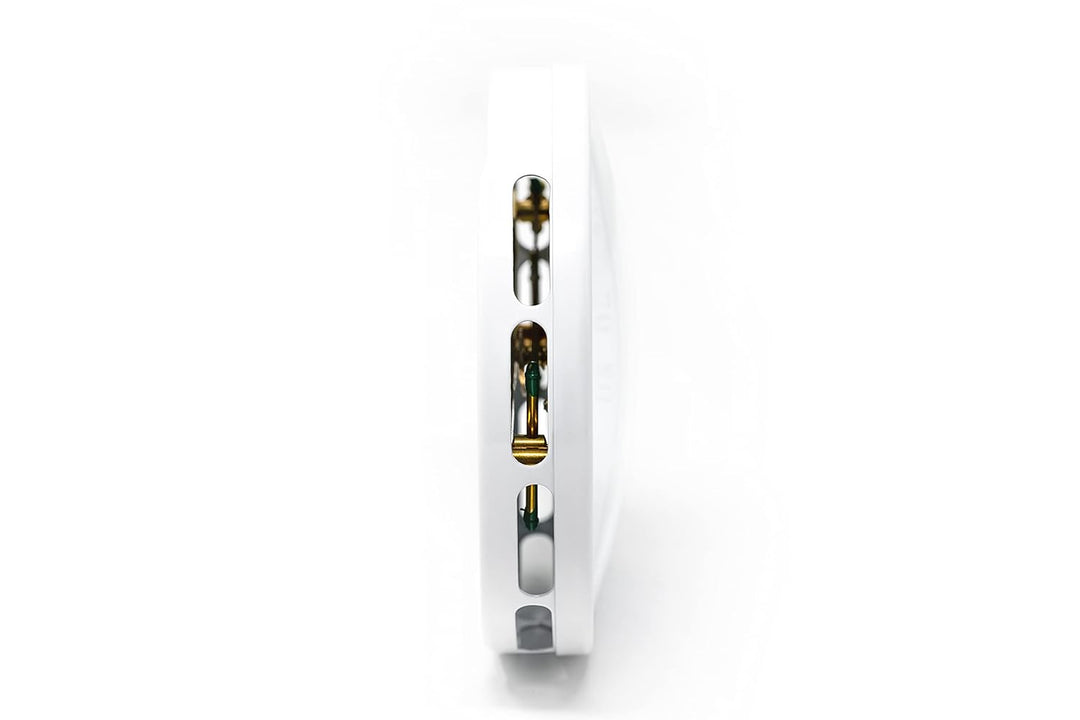 ZILLER Haar-Hygrometer, Serie Retro, Gehäuse Weiss, Ziffernblatt Weiss, Durchmesser 10cm, Made in Ge