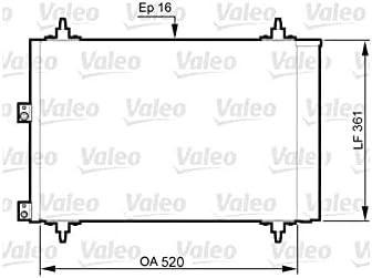 Valeo Kondensator Klimaanlage 814080