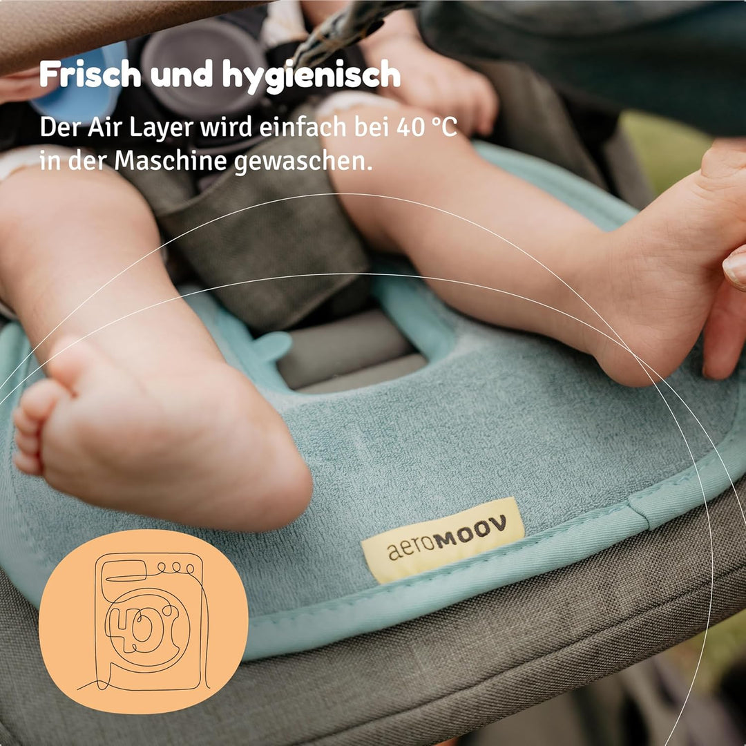 AeroMoov - Baby Sitzauflage Air Layer - Einlage Für Autositz oder Kinderwagen - Gruppe B - Antischwi