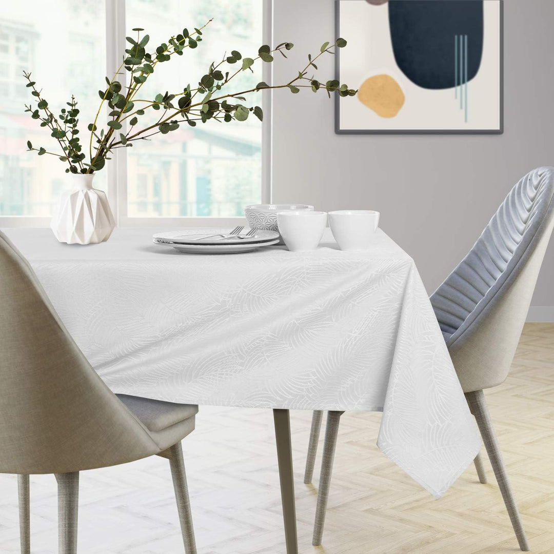 AmeliaHome Tischdecke 140x260 cm Tischtuch Tafeldecke Fleckschutz Lotuseffekt Abwaschbar Wasserabwei