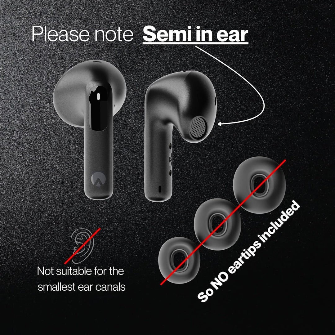 Semi In-Ear Kopfhörer Bluetooth 5.4 – Kabellose Ohrhörer mit Hybrid-ANC, Multipoint, App-Steuerung,