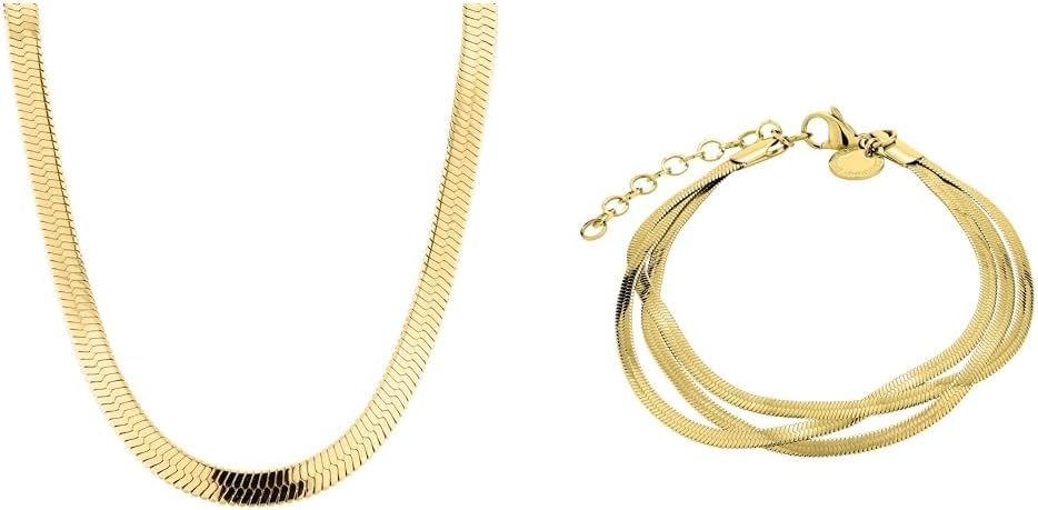 Liebeskind Halskette Gold Bundle mit Kette, Gold Bundle mit Kette