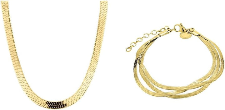 Liebeskind Halskette Gold Bundle mit Kette, Gold Bundle mit Kette