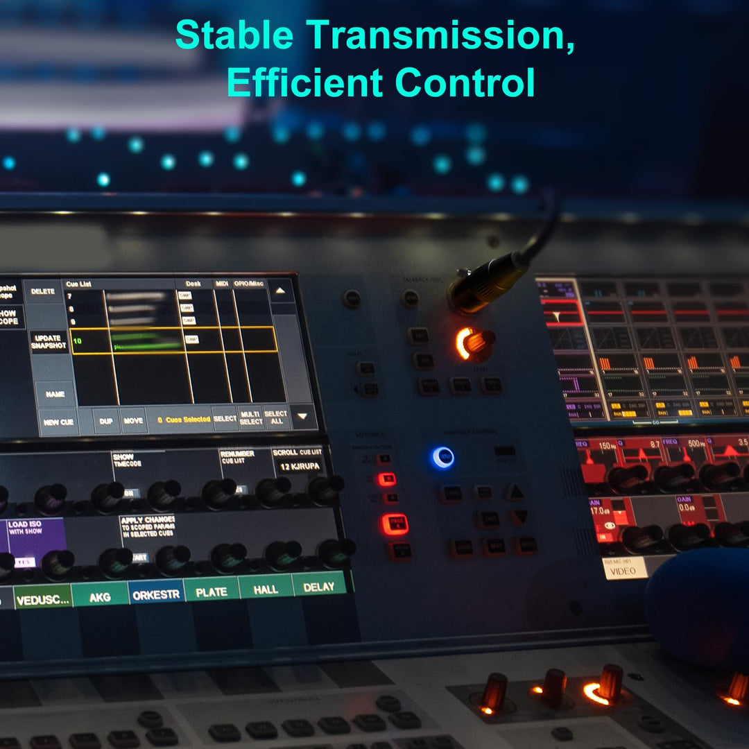 J&D 5 PIN XLR DMX Kabel, DMX512 XLR 5-polig Stecker auf 5-polig Buchse DMX 512 Turnaround DMX Bühnen