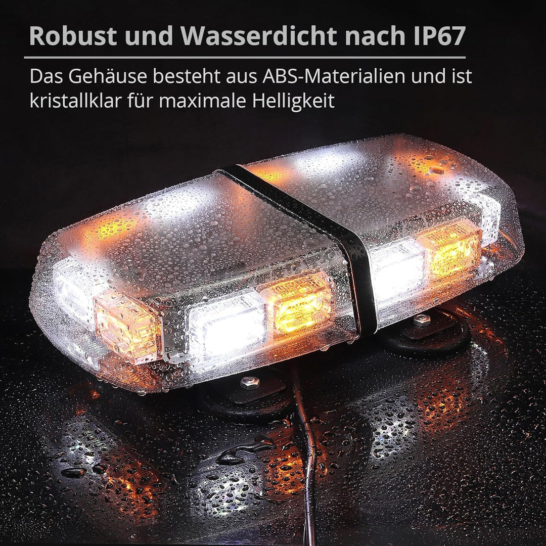 Justech 36LEDs RGB Rundumleuchte Blitzlicht Blitzleuchte Warnblinklicht Autodachlicht Stroboskoplich