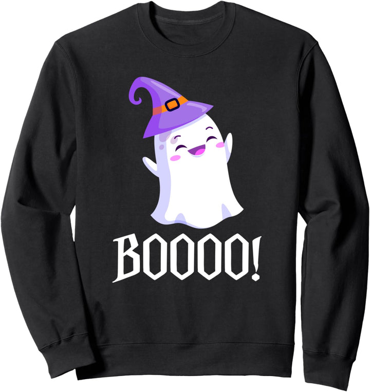 BOO süsses Halloween-Geisterkostüm für Kinder und Erwachsene Sweatshirt