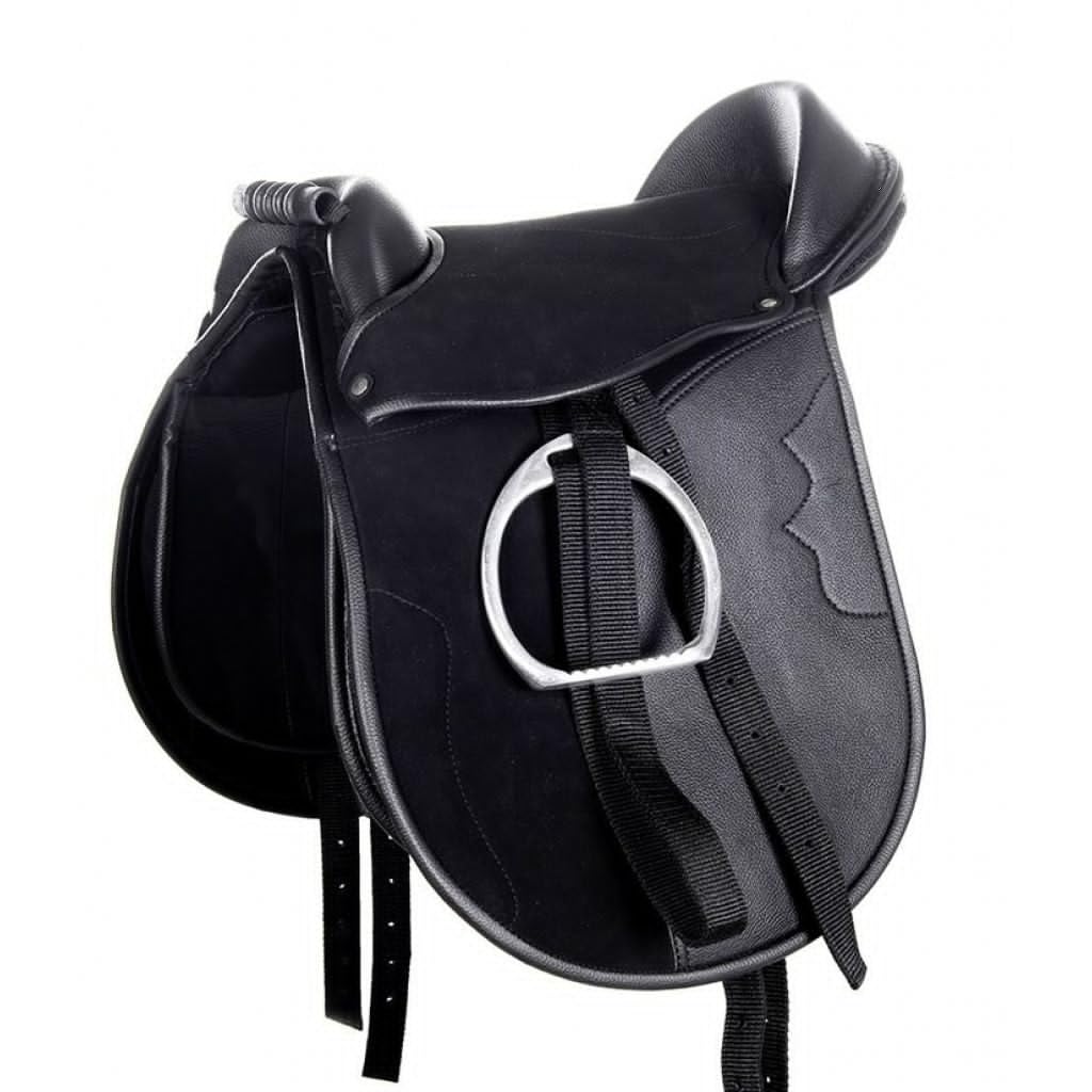 HKM Shetty Sattel -Funny Horses-, schwarz, 12"