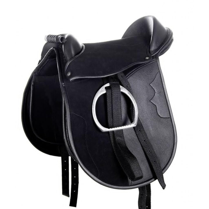 HKM Shetty Sattel -Funny Horses-, schwarz, 12"