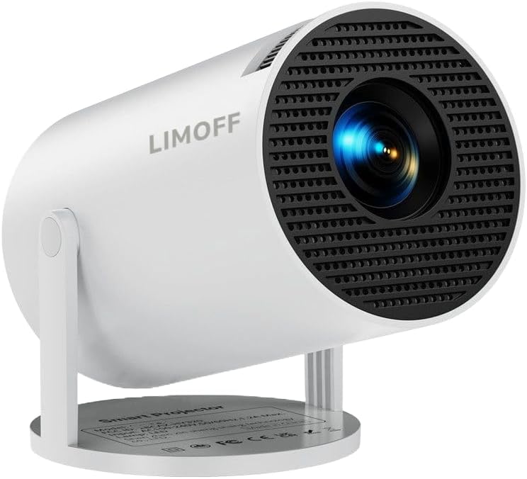 Mini Beamer 4K Mini Projektor mit Android 11, WiFi6 & Bluetooth5.4, Full HD Projektor,160 Ansi Lumen