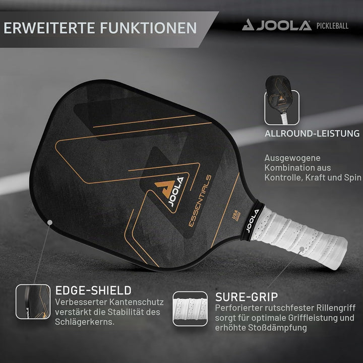 JOOLA Pickleball Essentials Paddle Schläger mit Fiberglas-Oberfläche, Polymer-Kern und USAPA-Zertifi