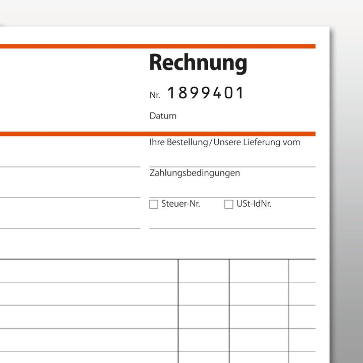 SIGEL SD132/5 Rechnungen fortlaufend nummeriert, A5, 3x50 Blatt, selbstdurchschreibend, 5er Pack 5 S