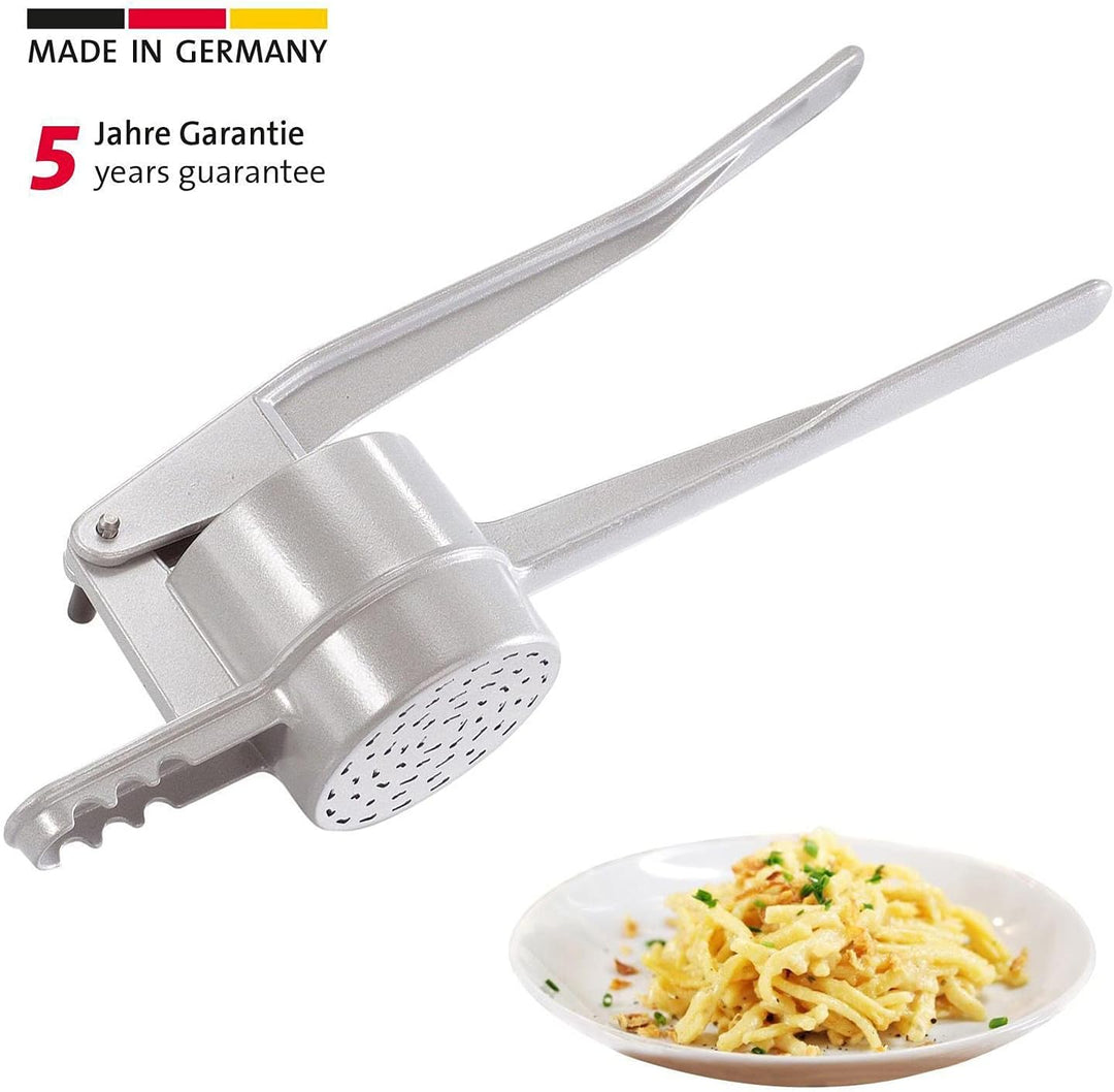 Westmark Spätzle-/Kartoffelpresse, Traditionelle Lochung für Spätzle wie Handgemacht, Aluminiumdruck