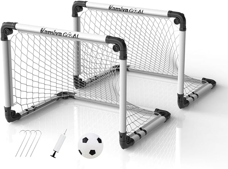 Kamiya Fussballtor Kinder, Faltbares Fussballtor, Fussballtore für Garten Kinder 60x45cm / 90x60cm /