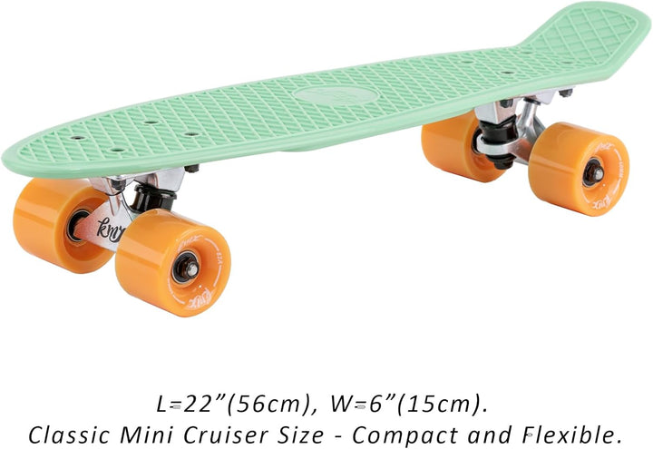KMX 22 und 27 Zoll Classic Mini Cruiser Skateboard für Kinder, Schüler, Erwachsene, Anfänger & Pro.