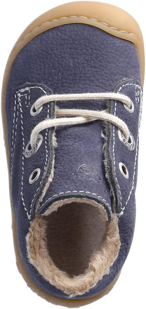 RICOSTA Mädchen und Jungen Lauflernschuhe CORANY, WMS:Weit,terracare 18 EU Weit Blau 170, 18 EU Weit
