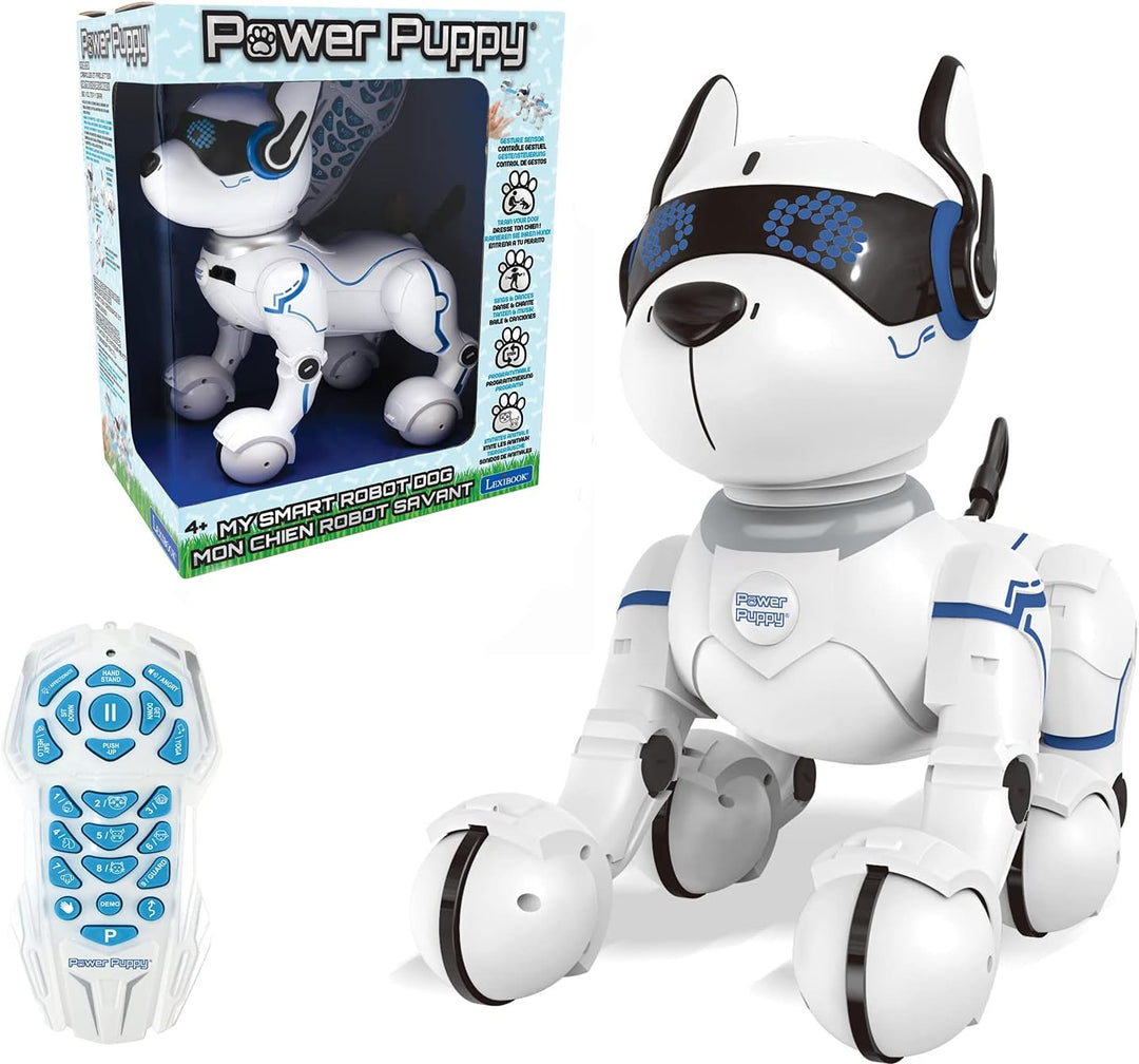 Lexibook - Power Puppy Programmierbarer Roboter-Hund mit Fernbedienung, Tanz, Yoga, Trainingsfunktio