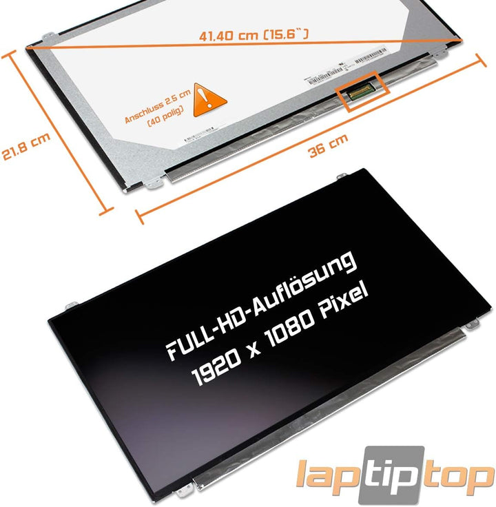 Laptiptop 15,6" LED Display matt passend für N156HCE-EAA Full-HD