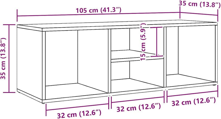 Tidyard Schuhbank TV Schrank Schuhschrank Aufbewahrungsbank Schuh-Organizer Sitztruhe Schuhregal Sch