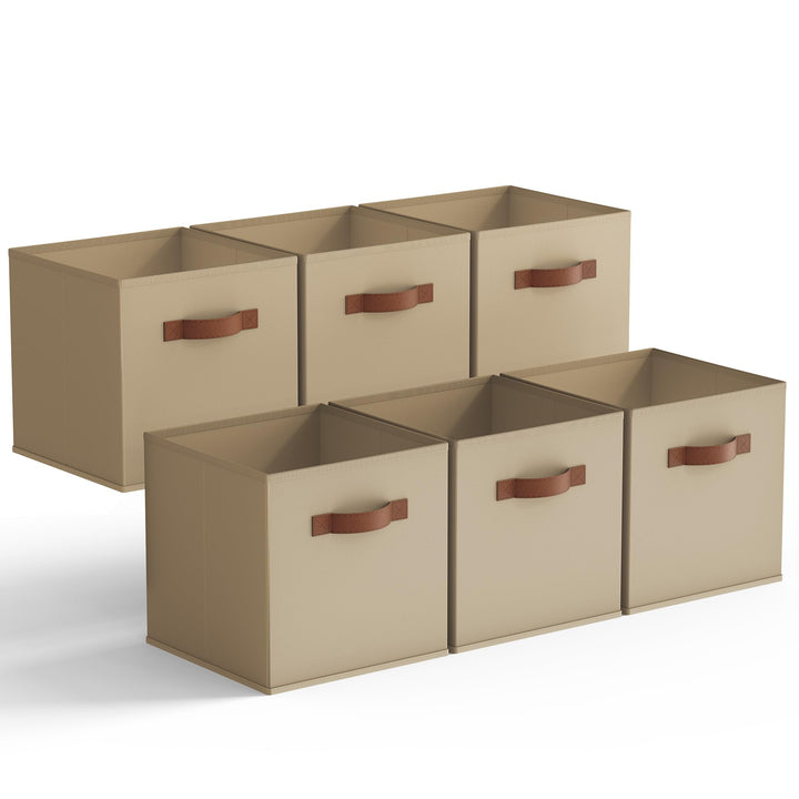 GRANNY SAYS Aufbewahrungswürfel Stoff, 6 Stück Aufbewahrungsboxen für Würfelregal, Regalkörbe 27 x 2