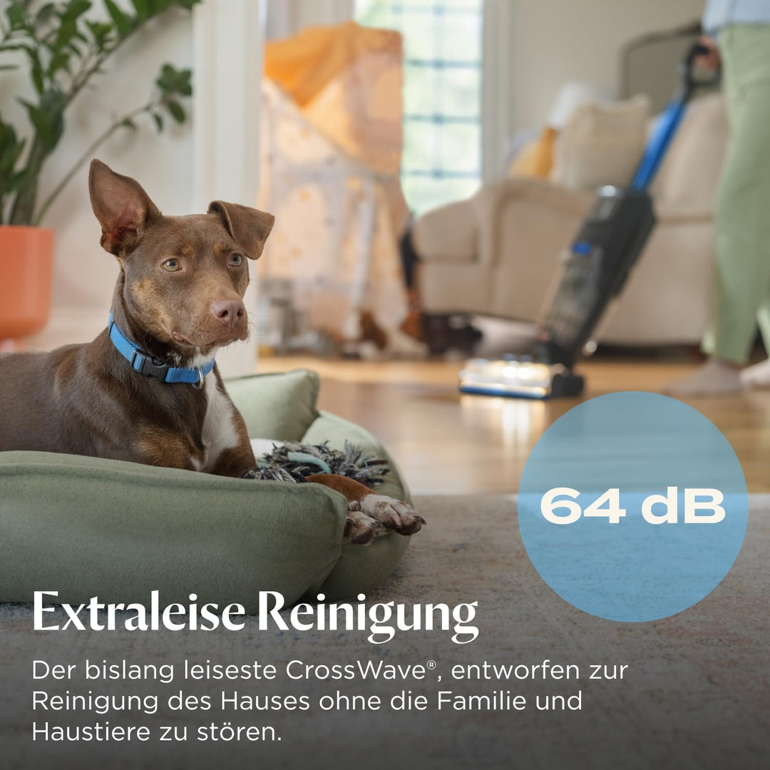 BISSELL CrossWave OmniFind, Kabelloser Nass Trockensauger, Saugen & Wischen in Einem, FurFinder LED-