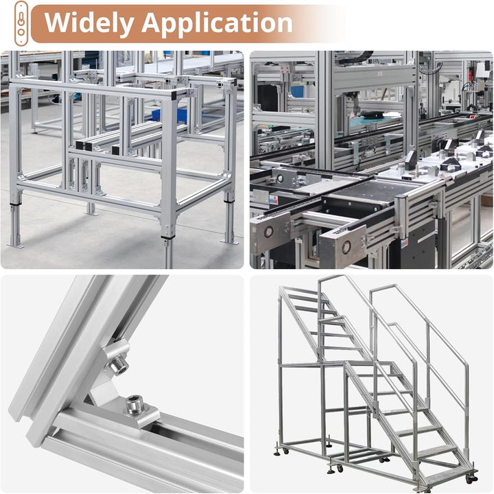 Eckwinkel Befestigungsmaterial Innenwinkel 45Grad 4040 Winkelverbinder Kamtop 10× Alu-Eckwinkel Prof
