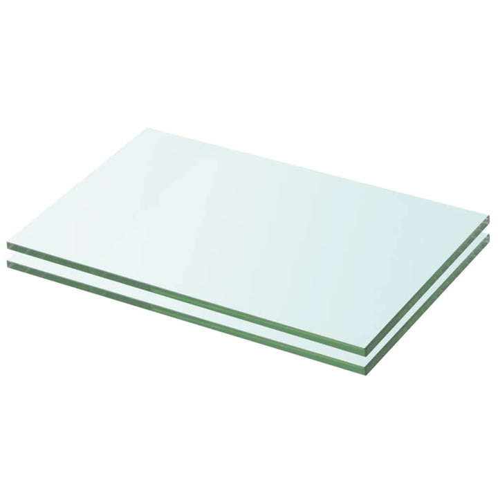 FIRBNUS 2 STK. Hängeregal 20x25x0,8 cm Bad Regal Glasregalboden Schwebend Regal Glas Schwebend für W