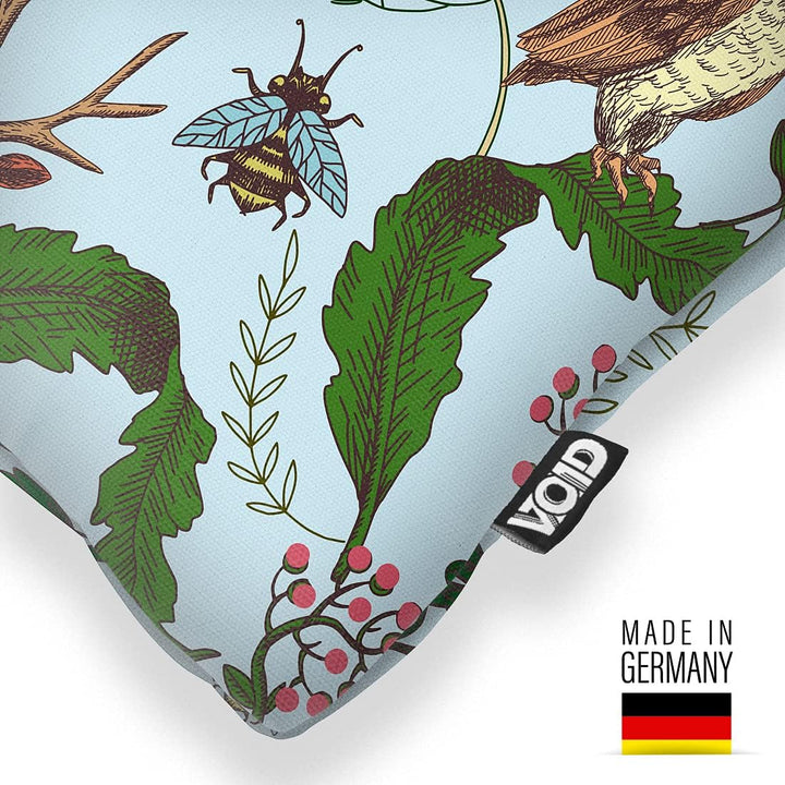 VOID Märchen Hase Eule Kissenbezug Kissenhülle Polyester Weihnachten Deko Winter Outdoor Dekoration,