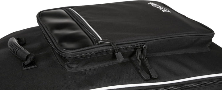ROCKTILE Westerngitarrentasche 4/4 - gepolstert mit Rucksackgarnitur Gigbag für Westerngitarre schwa