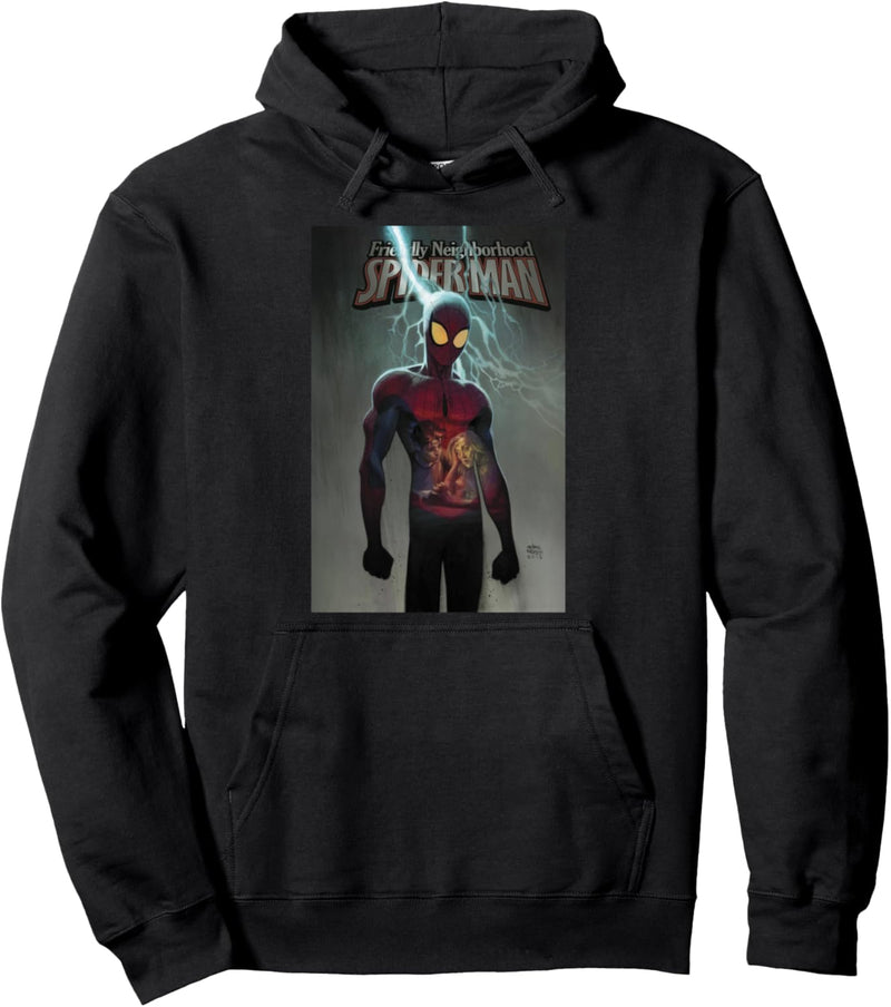 Marvel Spider-Man Lightning Strike Cover Pullover Hoodie