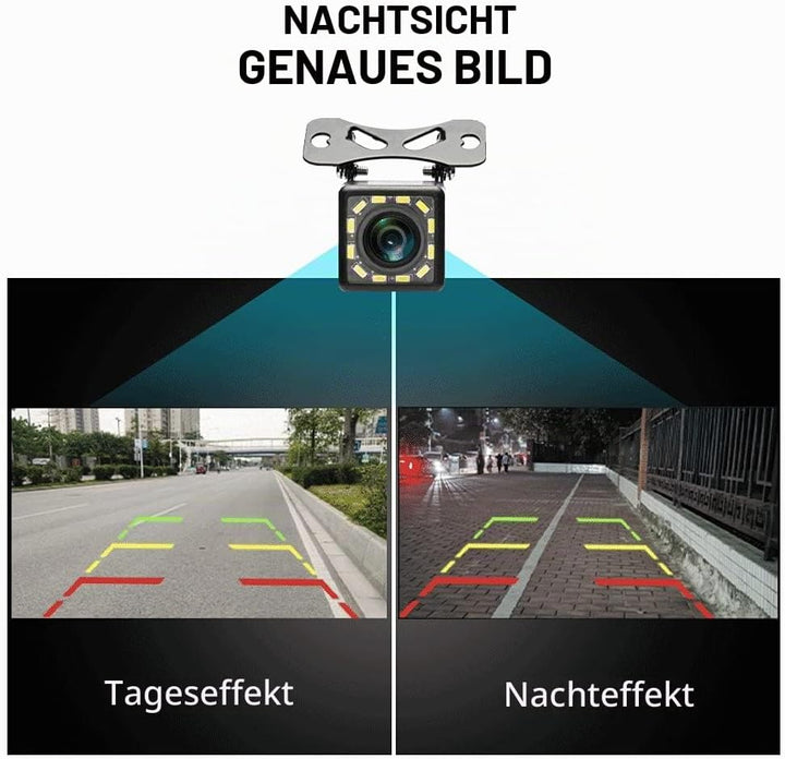 Auto Rückfahrkamera 170°Winkel Wasserdich 12 LED- Nachtsicht