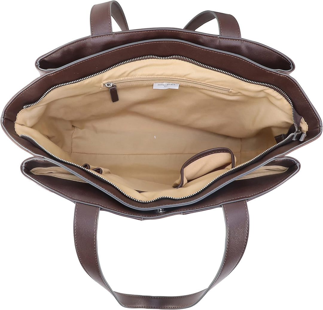 Gerry Weber - soft mix shopper xlhz Dunkelbraun 39,00x31,00x12,00 cm Farbe:dunkelbraun / Material:po