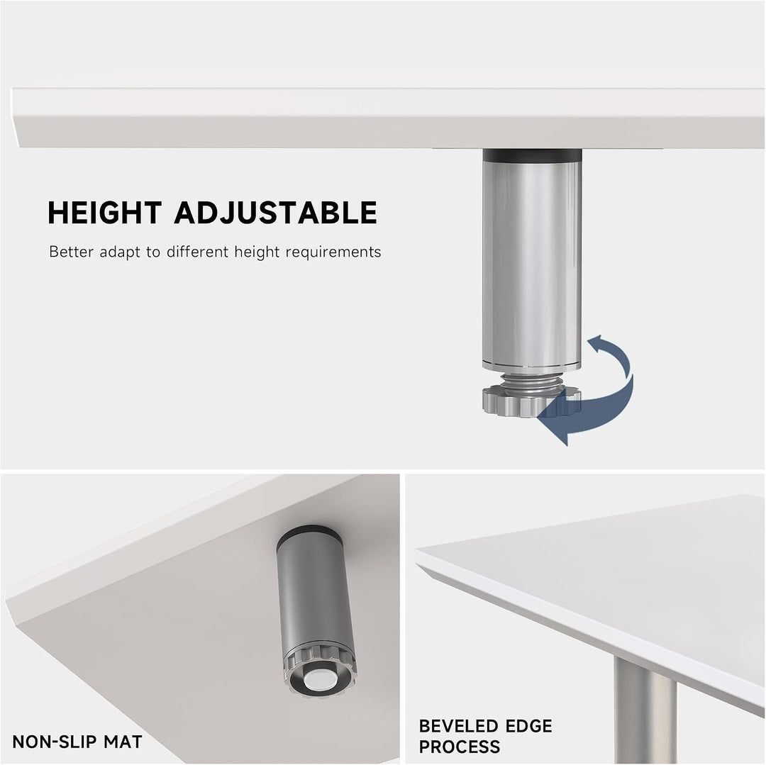 Fenge Grosser Monitorständer 100cm Dual Monitor Stands Riser mit Höhenverstellbarem Bein,Multifunkti