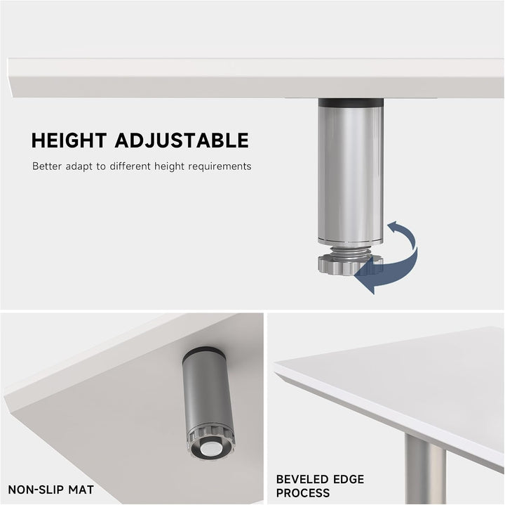 Fenge Grosser Monitorständer 100cm Dual Monitor Stands Riser mit Höhenverstellbarem Bein,Multifunkti