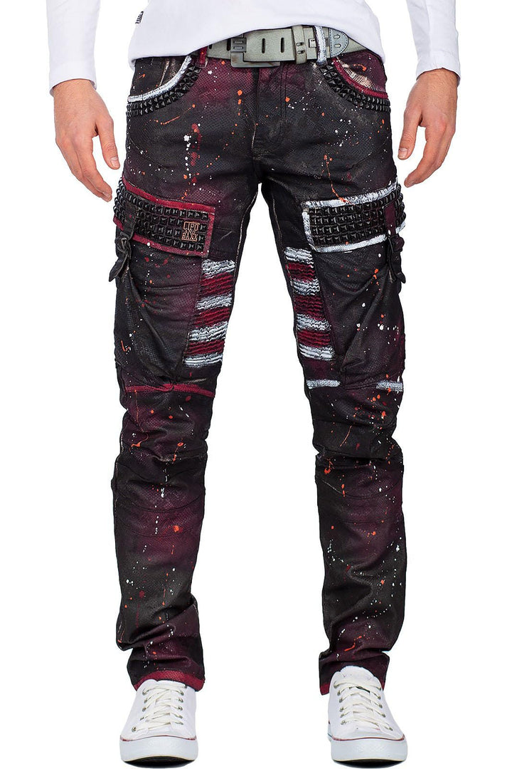 Cipo & Baxx Herren Jeans – Stylische Denim-Mode mit einzigartigem Design, Slim-Fit & Regular-Fit, Bi