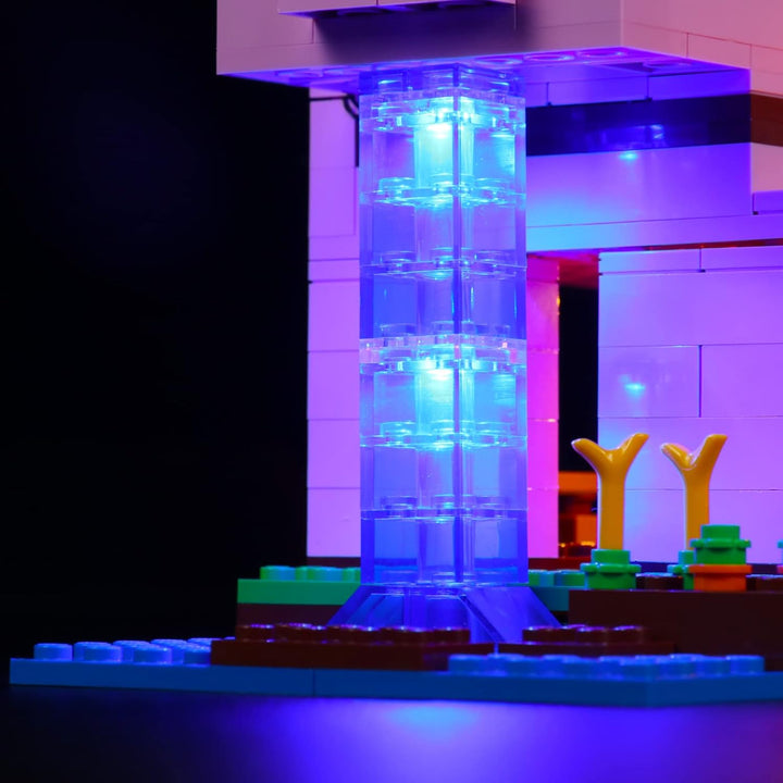 BrickBling Led Licht Set für Lego 21170 Minecraft Das Schweinehaus Bauset (Nur DIY-Beleuchtungsset,