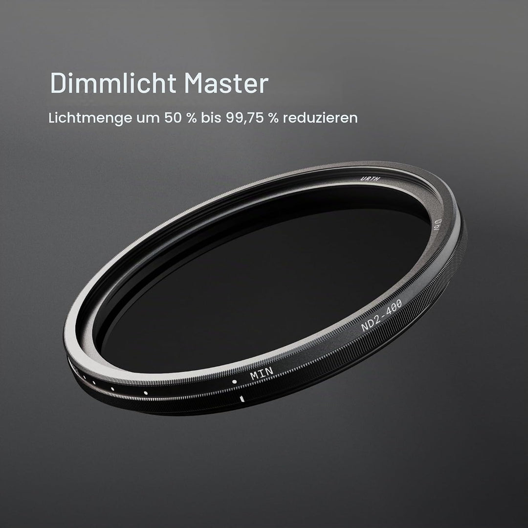 Urth 67 mm Variabler Graufilter ND2-400 (1-8.6 Stop) ND Filter 67mm, 67mm