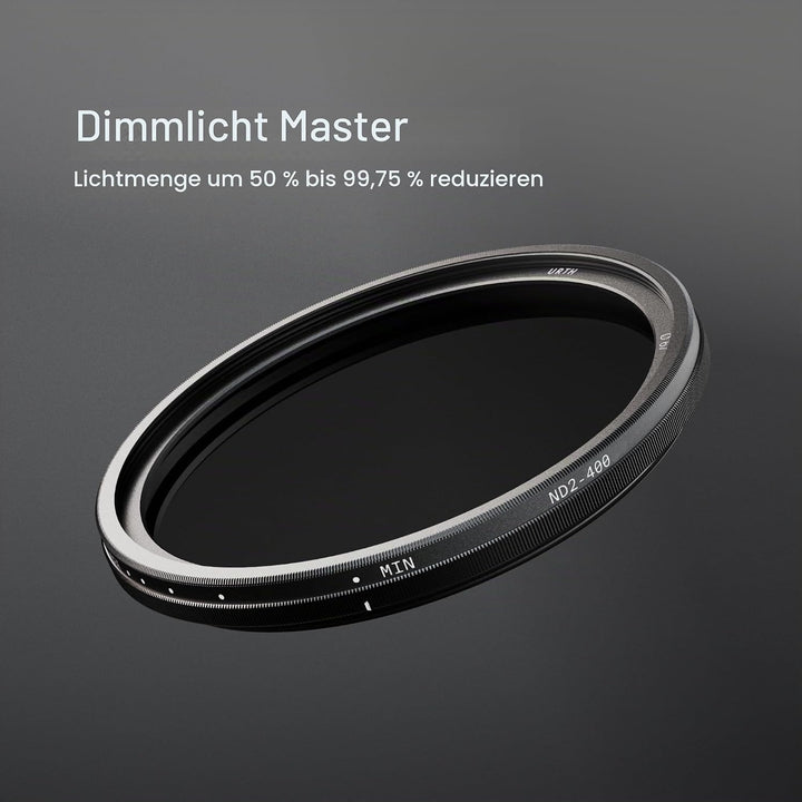 Urth 67 mm Variabler Graufilter ND2-400 (1-8.6 Stop) ND Filter 67mm, 67mm