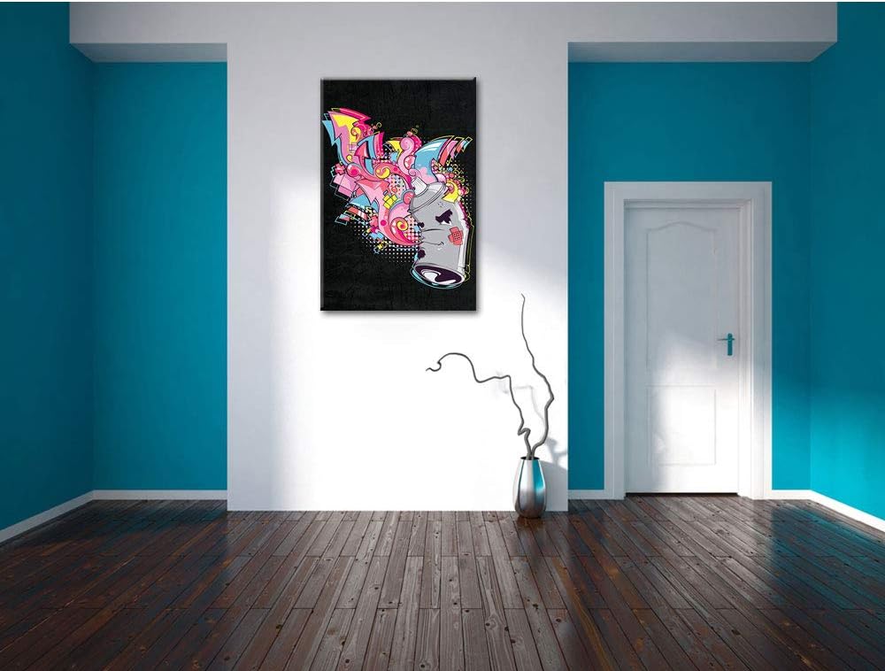 Dark Imaginarium black Leinwandbild Bild auf Leinwand, XXL riesige Bilder fertig gerahmt mit Keilrah