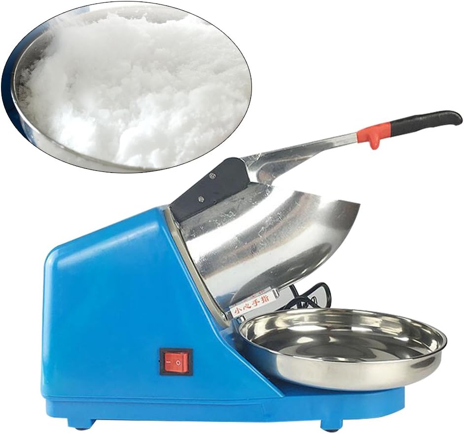 Elektrische Ice Crusher, 220V Ice Shaver Machine Elektrischer Edelstahl Eis Crusher 2200RPM Eiszerkl