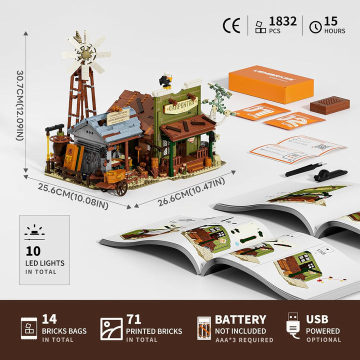 Lumibricks Western Carpentry Workshop Bauset