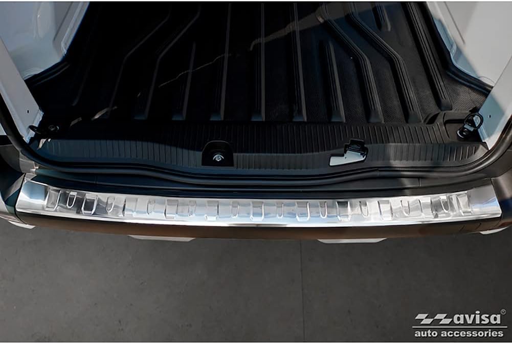 Avisa Edelstahl Heckstossstangenschutz kompatibel mit Renault Kangoo III Furgon & Nissan Townstar 20