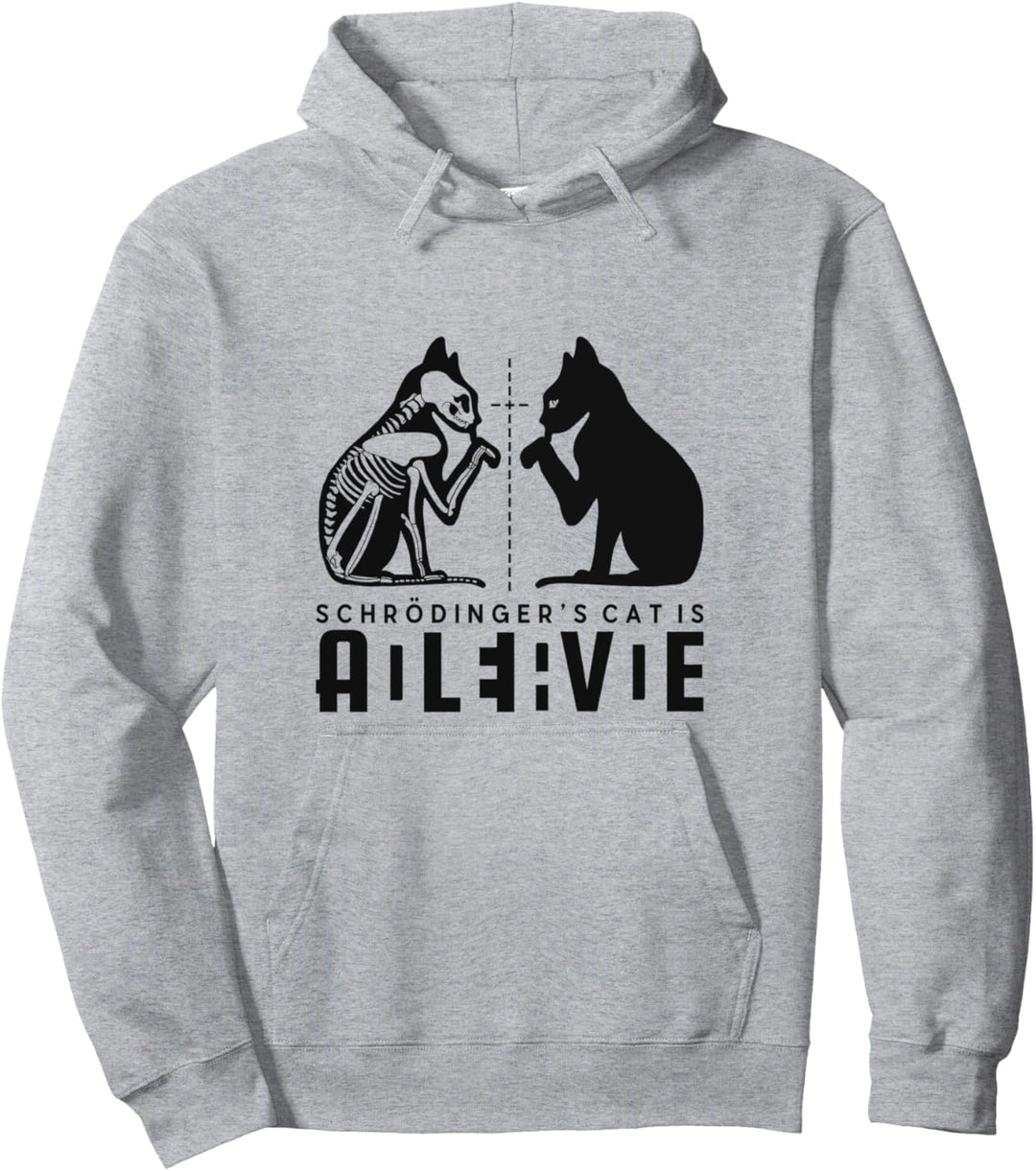 Schrödingers Katze Dead And Alive Wissenschaft Physik Pullover Hoodie