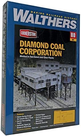 Walthers Cornerstone 933-4046 - Kohlenmine Diamond Coal Modelleisenbahnzubehör 49.2 by 33.4 by 19cm,