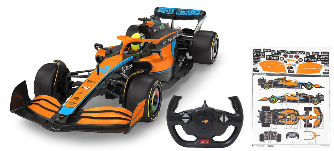 JAMARA McLaren MCL36 1:12 2,4GHz - 2,4GHz für Mehrspielerbetrieb, offiziell lizenziert, originalgetr