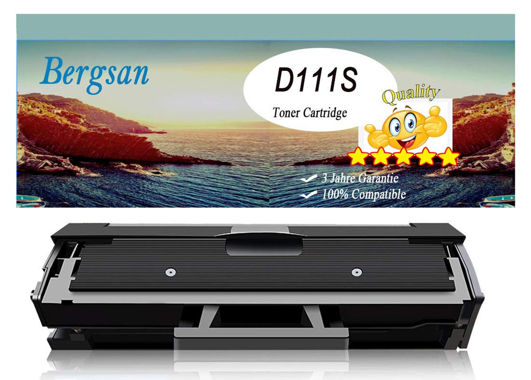 Bergsan 1 Toner kompatibel mit Samsung MLT-D111S für Xpress M2020 M2020W M2022 M2022W M2070 M2070W M
