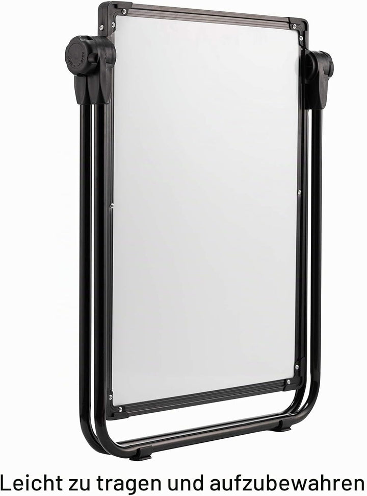 DOEWORKS Kinder Staffelei Magnetische Whiteboard U-Ständer, Doppelseitiges Whiteboard & Kreidetafel