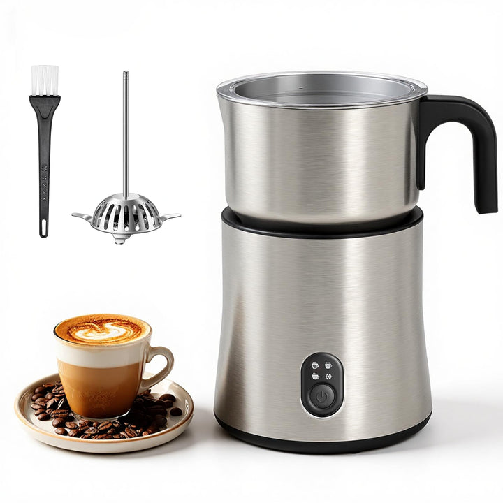 NAPASA 500ml Elektrisch Milchaufschäumer für Milchschaum &amp; Heisse Milch, 4-in-1 Elektrischer Milchsc