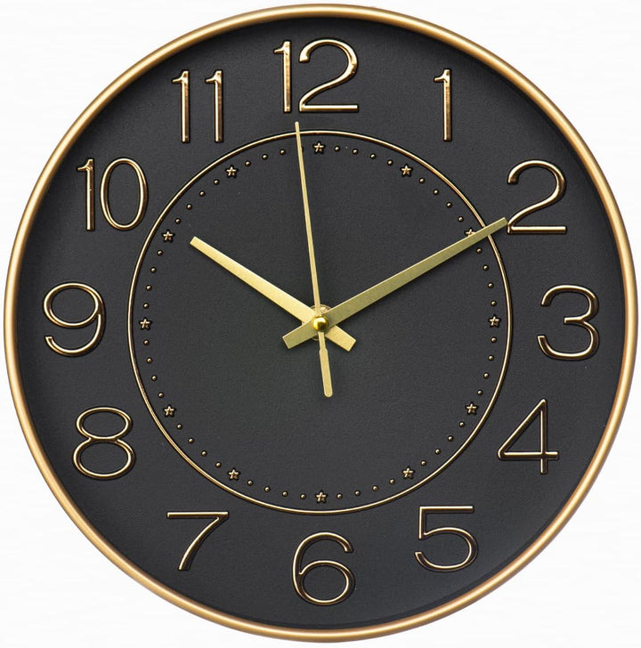 HZDHCLH Kinder Wanduhr Funk-Wanduhr, 25cm Wanduhr Kinder Lautlos Funkuhr,Zeit Automatische Umstellun