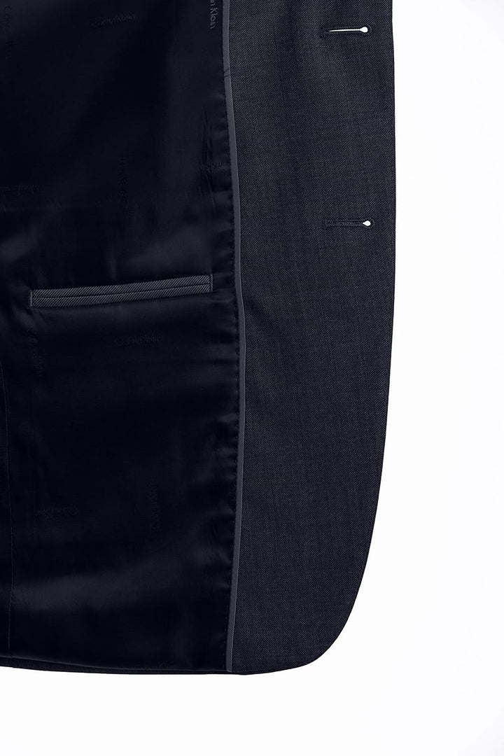 Calvin Klein Herren Slim Fit Suit Separates Business-Anzug Jacke 36W / 30L Anzughose Solid Navy, 36W