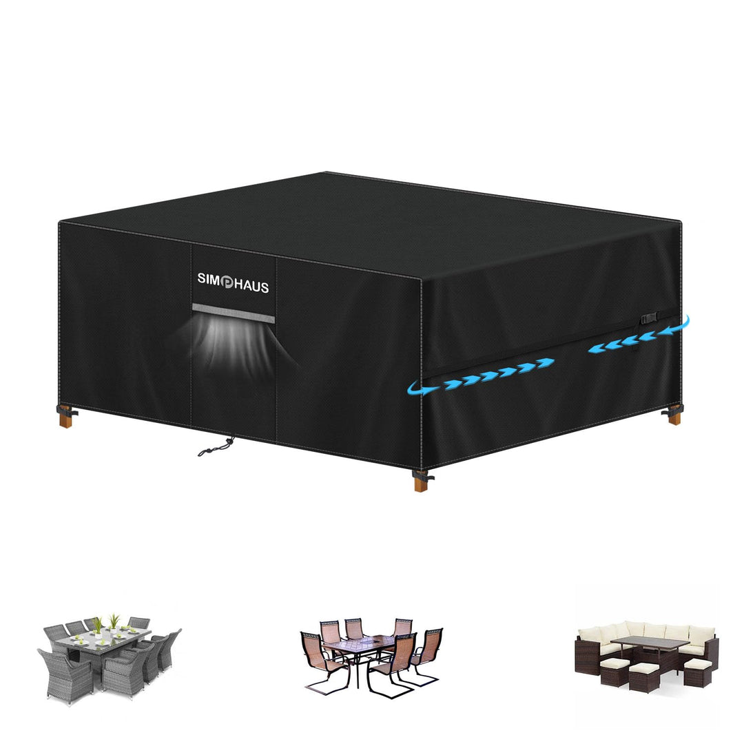 Abdeckung Gartenmöbel Winterfest Gartentisch Abdeckung Wasserdicht | Tischabdeckung Outdoor Wetterfe